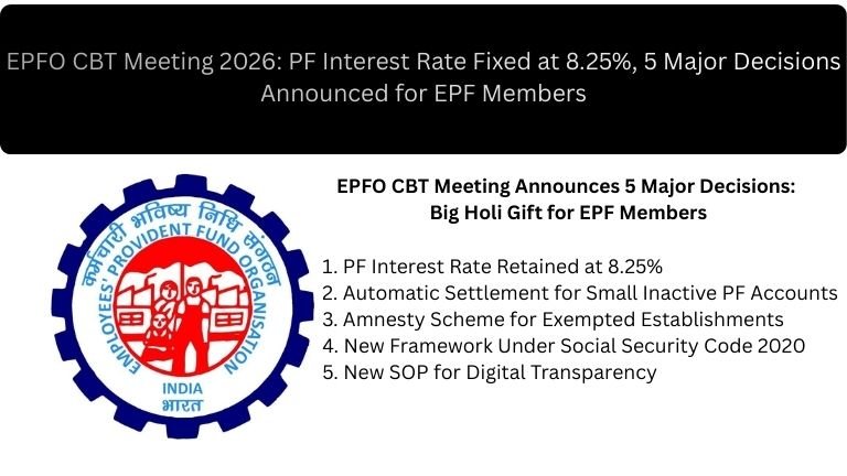 EPFO CBT Meeting Announces 5 Major Decisions